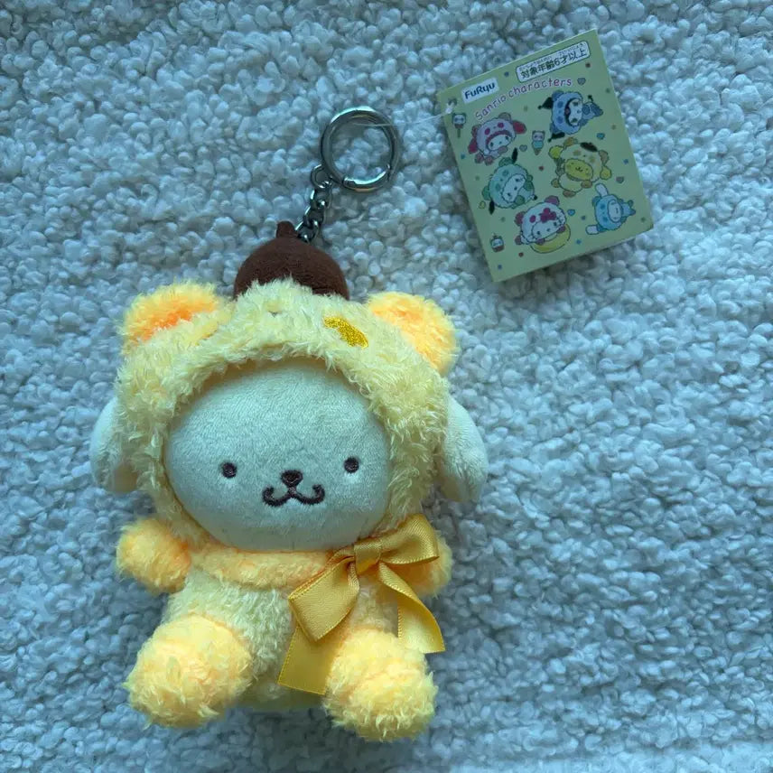 [BUNJANG] Pompompurin Fruer Parfait Ice Cream Costume Mascot Keychain / 폼폼푸린 후류 파페 아이스크림 인형 마스코스 키링