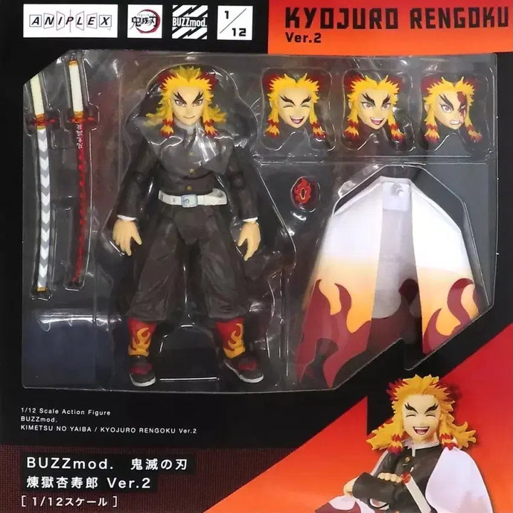 [BUNJANG] Buzzmod. Rengoku Kyojuro 1/12 Scale Action Figure / [미개봉] 귀멸의칼날 렌고쿠 버즈모드