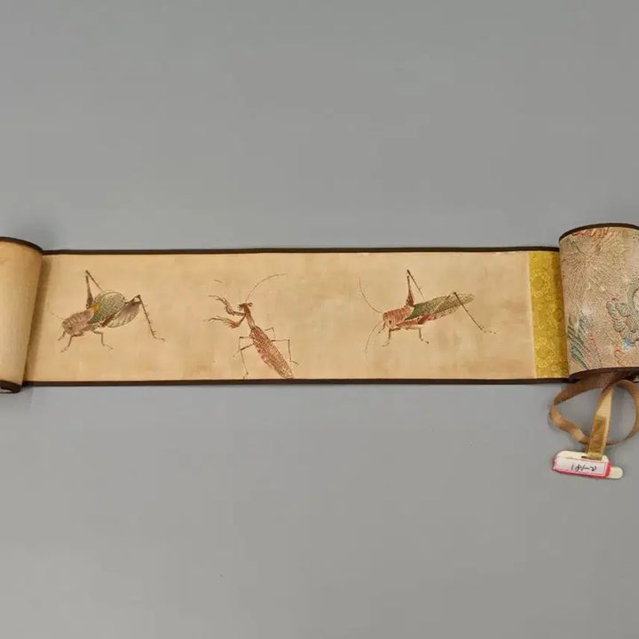 [BUNJANG] Qi Baishi Style Insect Painting Scroll / 제백석 치바이스 충도 권축 족자 미감정 작품 그림 고화 중국골동품 미술품 수집품