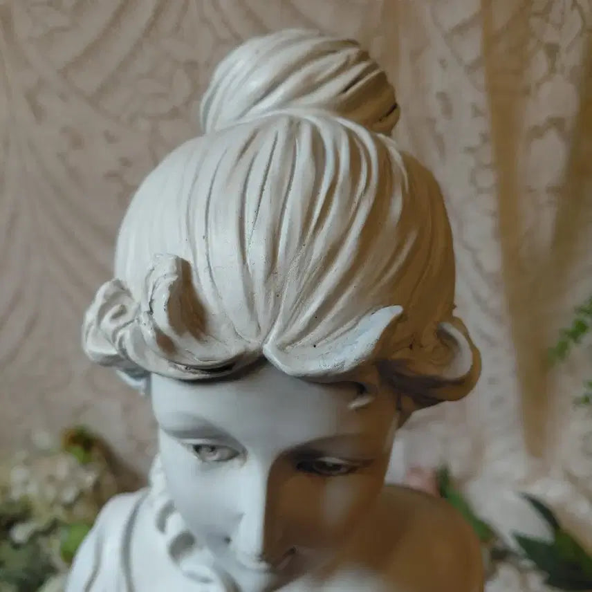 [BUNJANG] French Antique Female Bust Sculpture / 프랑스 앤틱 여성 흉상 조각상