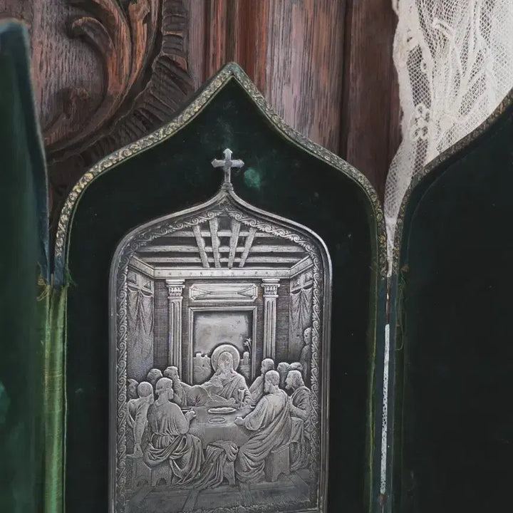 [BUNJANG] Vintage "The Last Supper" Catholic Travel Shrine / 최후의 만찬