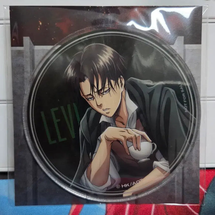 [BUNJANG] Attack on Titan Levi Ackerman Acrylic Coaster / 스프린트 진격의 거인 2등상 - 리바이 아크릴 코스터