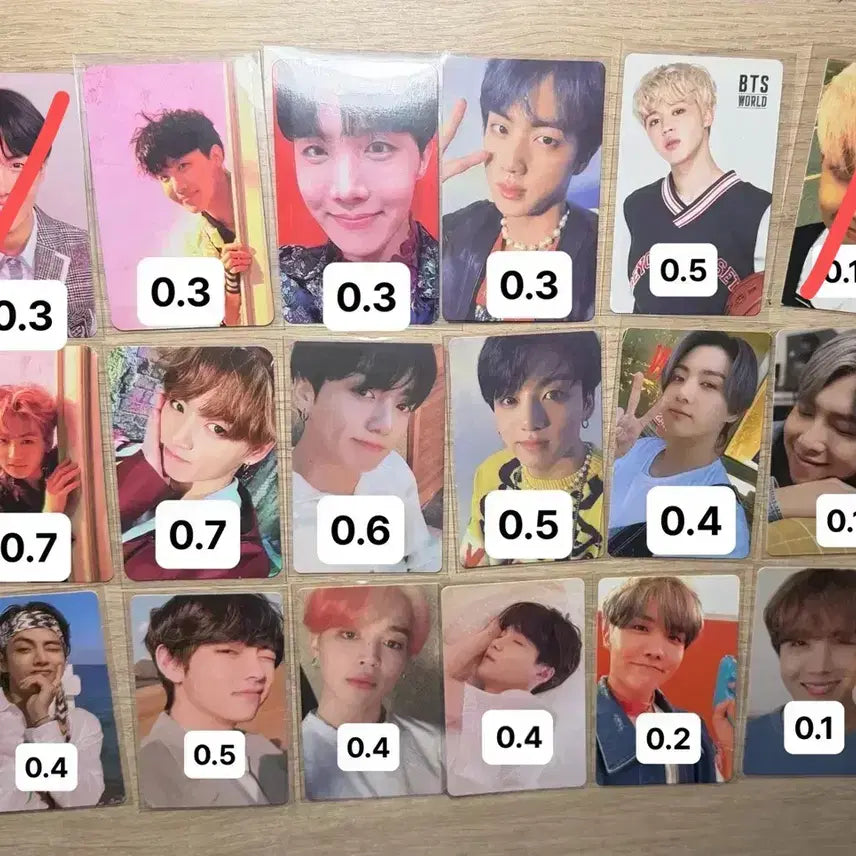 [BUNJANG] BTS RM Jin JH SG JM V JK Photocard Bundle Set / 방탄소년단 BTS 포카 rm Jin  jh sg jm v jk