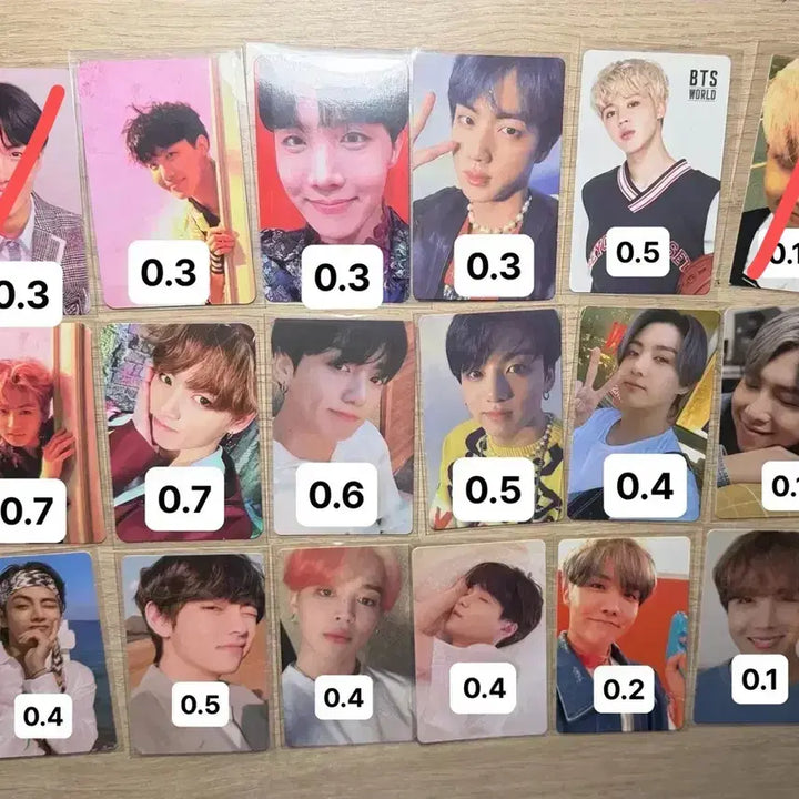 [BUNJANG] BTS RM Jin JH SG JM V JK Photocard Bundle Set / 방탄소년단 BTS 포카 rm Jin  jh sg jm v jk