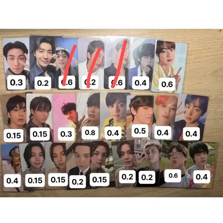 [BUNJANG] BTS RM Jin JH SG JM V JK Photocard Bundle Set / 방탄소년단 BTS 포카 rm Jin  jh sg jm v jk