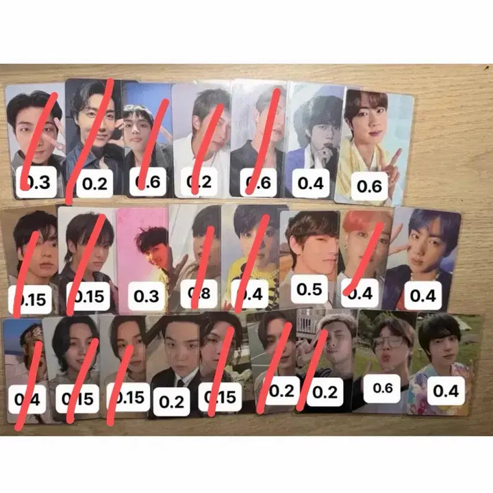 [BUNJANG] BTS RM Jin JH SG JM V JK Photocard Bundle Set / 방탄소년단 BTS 포카 rm Jin  jh sg jm v jk