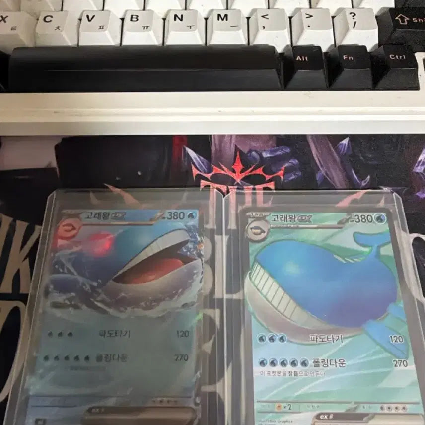 [BUNJANG] Pokemon Card Whale King ex RR + SR / 포켓몬카드 M5 고래왕 ex RR + SR 판매