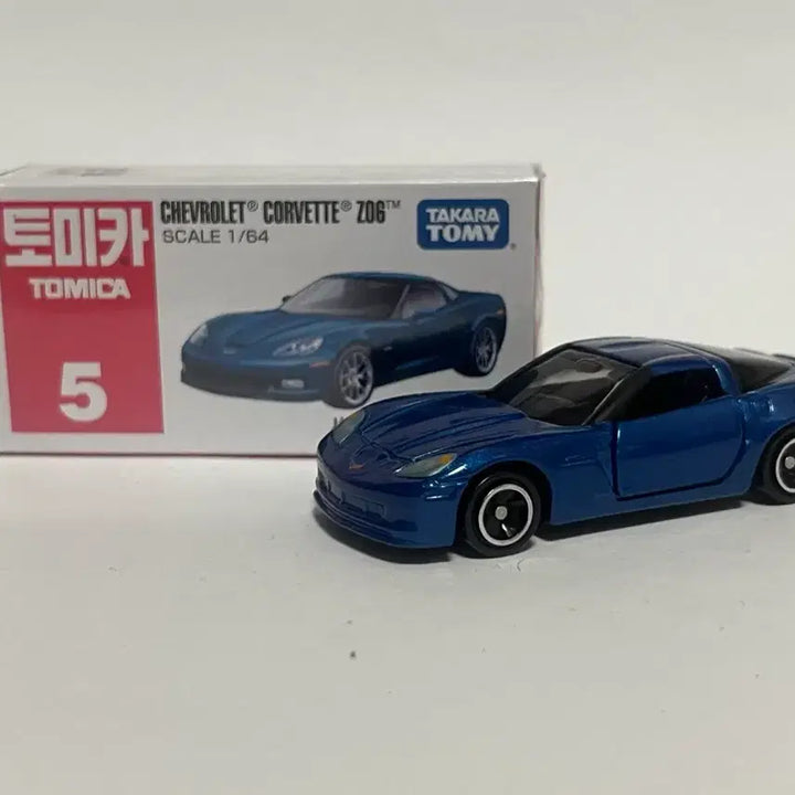 [BUNJANG] Tomica Chevrolet Corvette Z06 Blue 1/64 Scale Diecast Model (Discontinued) / 단종토미카 (토미카 쉐보레 콜벳 Z06 블루 1/64)