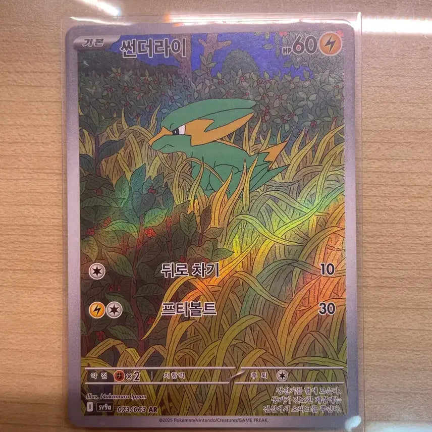 [BUNJANG] Pokemon Card Zapdos AR / 포켓몬 카드 썬더아이 ar