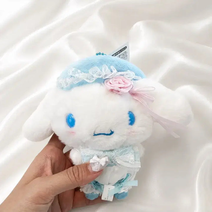 [BUNJANG] Sanrio Cinnamoroll White Frill Mascot Charm / 산리오 마스코트 화이트프릴   시나모롤