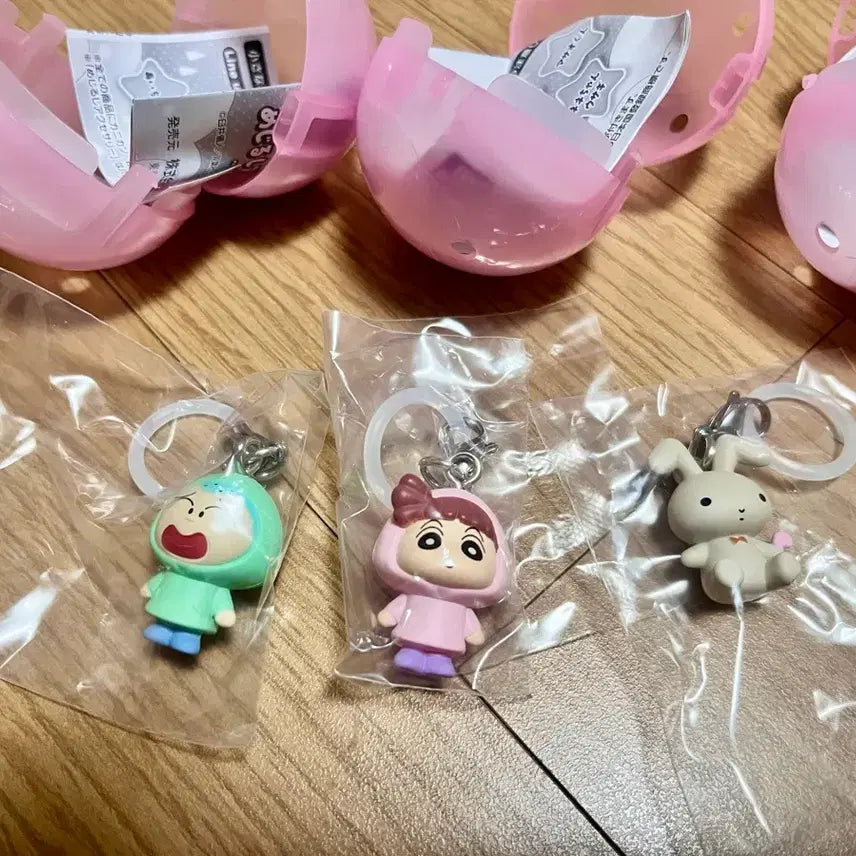 [BUNJANG] Crayon Shin-chan Pastel Raincoat Megurushi 3-Piece Set / 짱구는못말려 파스텔 우비 메지루시 3종세트