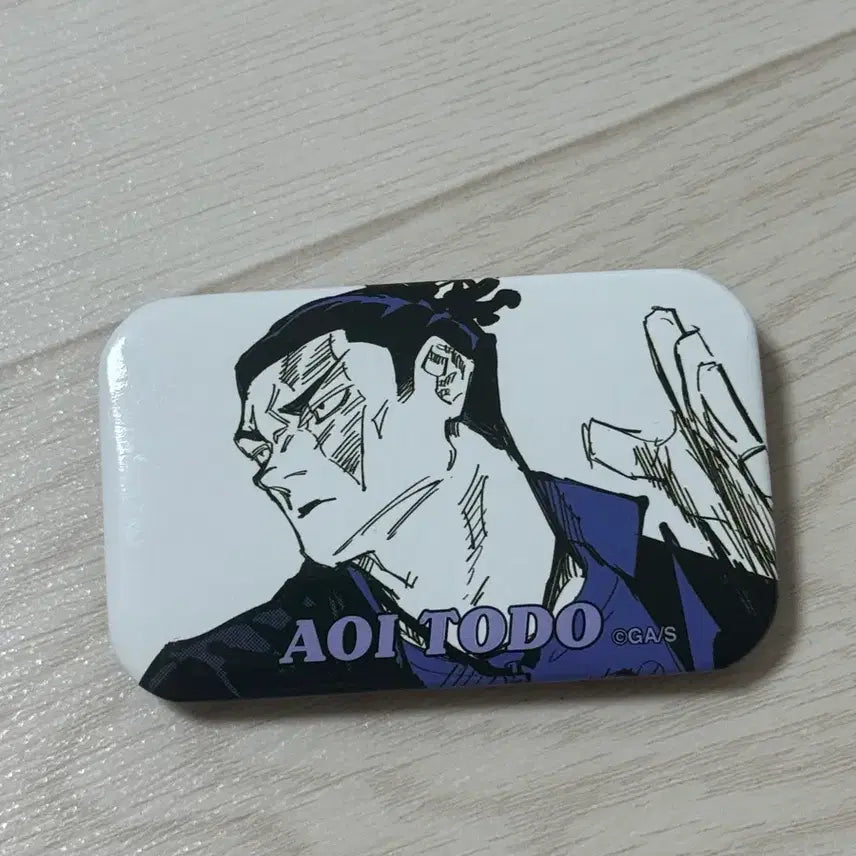 [BUNJANG] Jujutsu Kaisen Jump Shop Original Art Square Can Badge Todo / 주술회전 점프샵 원화 스퀘어 캔뱃지 토도