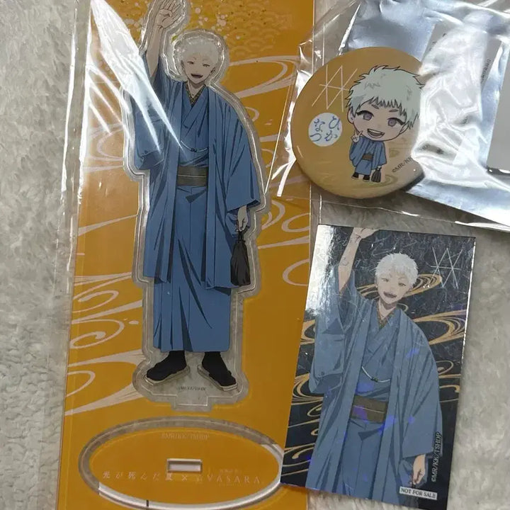 [BUNJANG] HIKARU Kimono Collaboration Acrylic Stand, Special Card, Can Badge Bundle Set / 히카루가죽은여름 인도우 히카루 기모노 콜라보 아크릴스탠드 특전 카드 캔뱃지 일괄