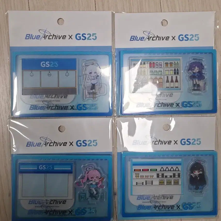 [BUNJANG] Blue Archive GS25 Collaboration Goods Set / 블루 아카이브 GS25 콜라보 굿즈 4종