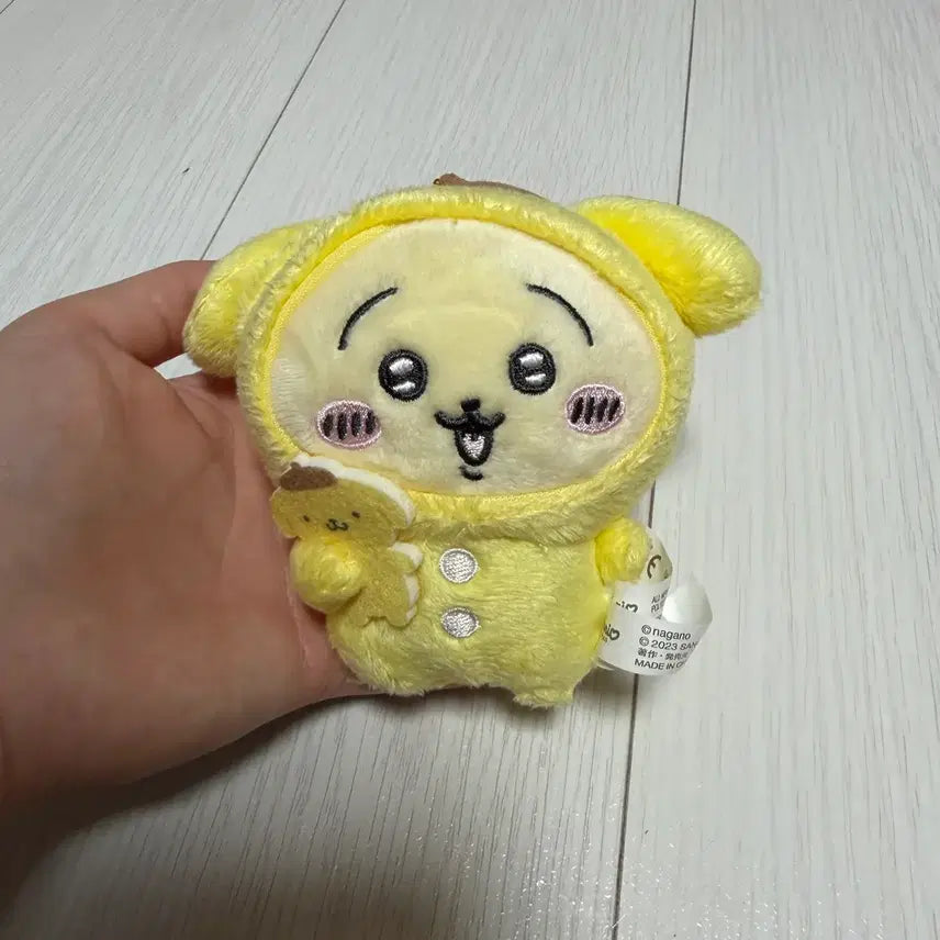 [BUNJANG] Chiikawa x Hachiwara x Pompompurin Collaboration Plush Keyring / 치이키와 하치와레 폼푸 콜라보 인형