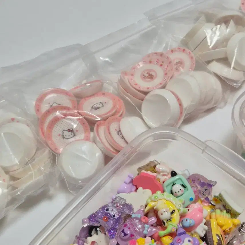 [BUNJANG] Sanrio Parts Bundle Set (Hello Kitty, Kuromi, Cinnamoroll) / 산리오 희귀 키티/쿠로미/시나모롤 등등 파츠 일괄