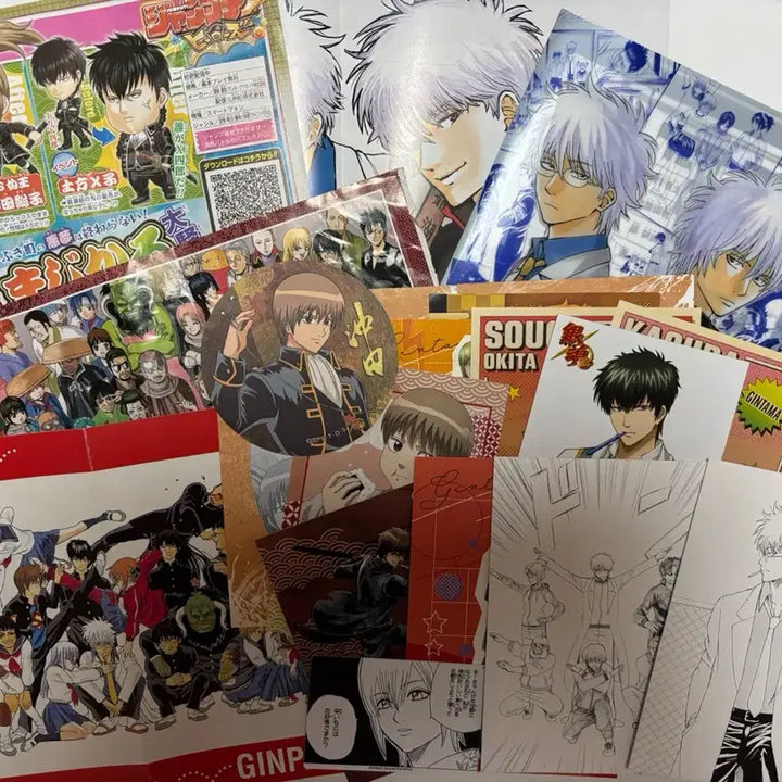 [BUNJANG] Gintama Poster &amp; Paper Postcard Bundle Set / 은혼 포스터 지류엽서 일괄판매
