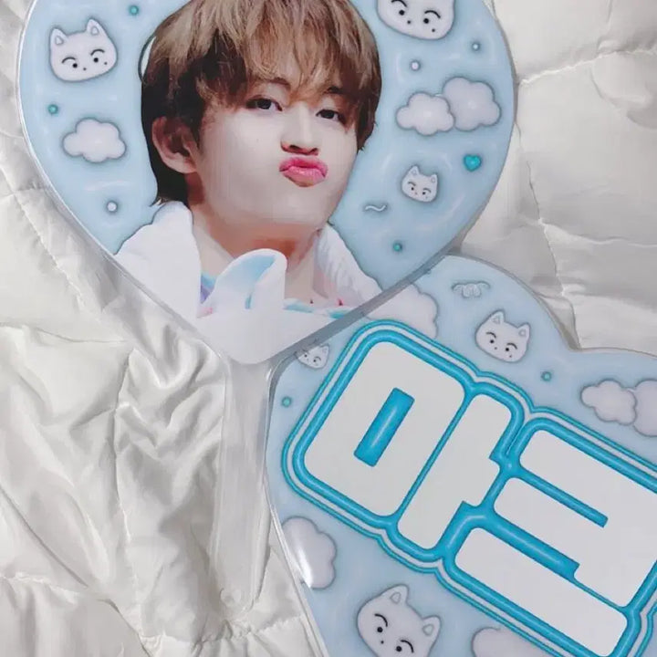 [BUNJANG] NCT Mark Black Cat Uchiwa / 엔시티 마크 블랙캣님 우치와