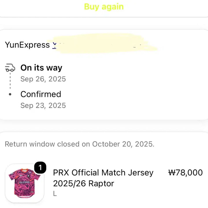 [BUNJANG] Paper Rex (PRX) Valorant Esports Uniform - Large / PRX 유니폼 L사이즈 (발로란트 paper rex)