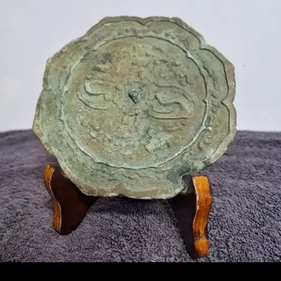 [BUNJANG] Antique Engraved Mirror, 13cm Diameter / 지름13센치 동경거울골동품