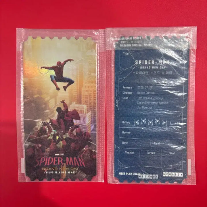 [BUNJANG] Spider-Man Original Ticket B Set / 스파이더맨 오리지널 티켓B