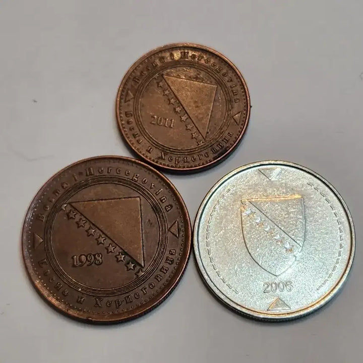 [BUNJANG] Bosnia and Herzegovina 3-Coin Bundle Set / 보스니아 헤르체고비나  주화 3점 일괄