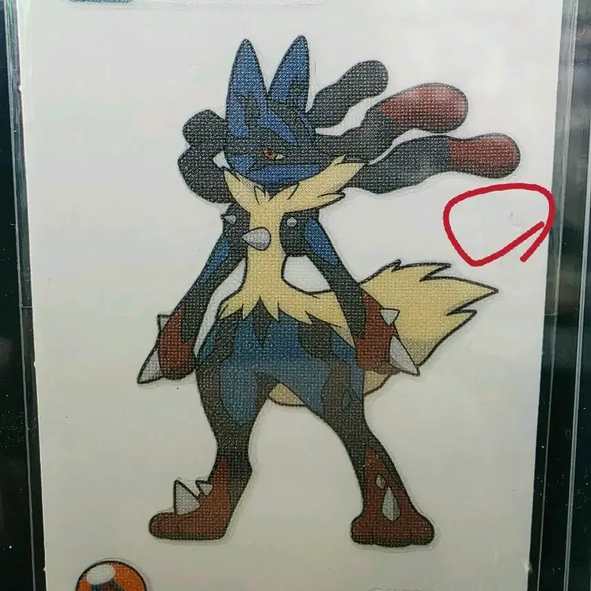 [BUNJANG] Pokemon Sticker Mega Evolution Lucario / 포켓몬띠부씰 메가진화 루카리오