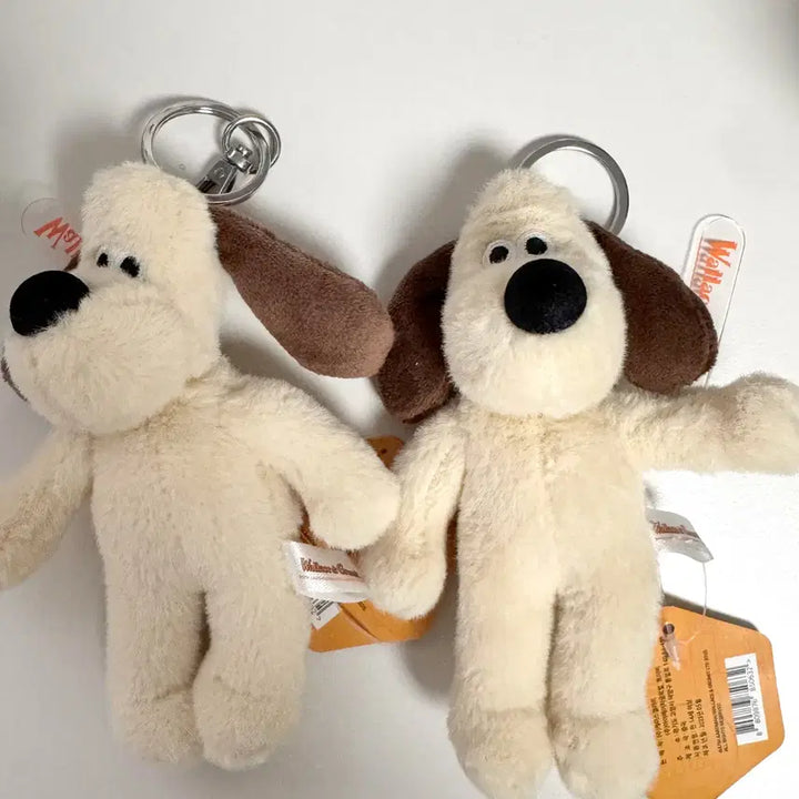 [BUNJANG] Wallace &amp; Gromit Gromit Plush Keychain / 월레스와 그로밋 - 그로밋 키링인형