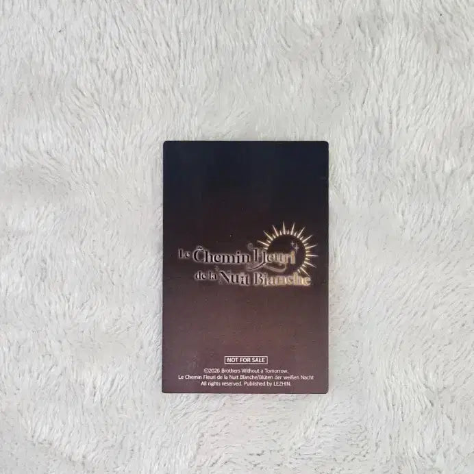 [BUNJANG] Baekya Kkotgil France Special Header Photocard / 백야의 꽃길 프랑스 특전 헤더 포카 양도