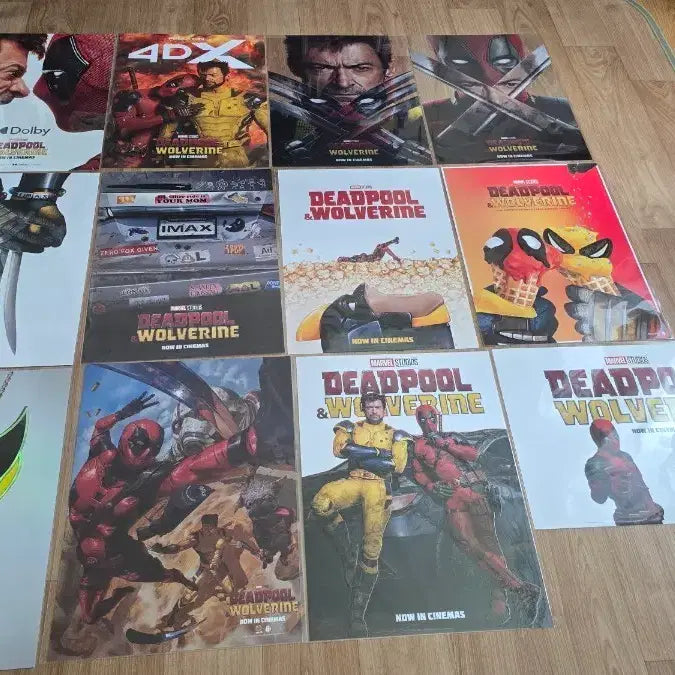 [BUNJANG] Deadpool &amp; Wolverine A3 Poster Bundle Set (12 Types) / 데드풀과 울버린 A3포스터 12종 일괄 팝니다
