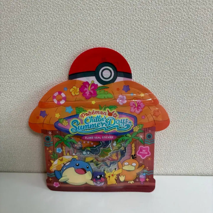[BUNJANG] Pokemon Relaxing Vacation Die-Cut Sticker Set / 부산 포켓몬 느긋느긋바캉스 조각스티커