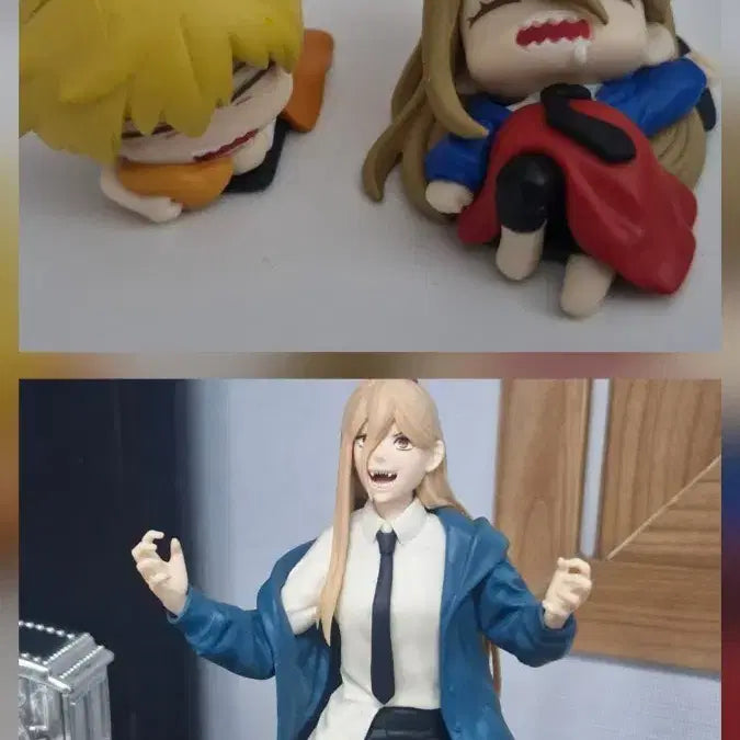 [BUNJANG] Chainsaw Man Power Figure &amp; Denji Power Gacha Set / 체인소맨 파워 피규어와 덴지 파워 가챠