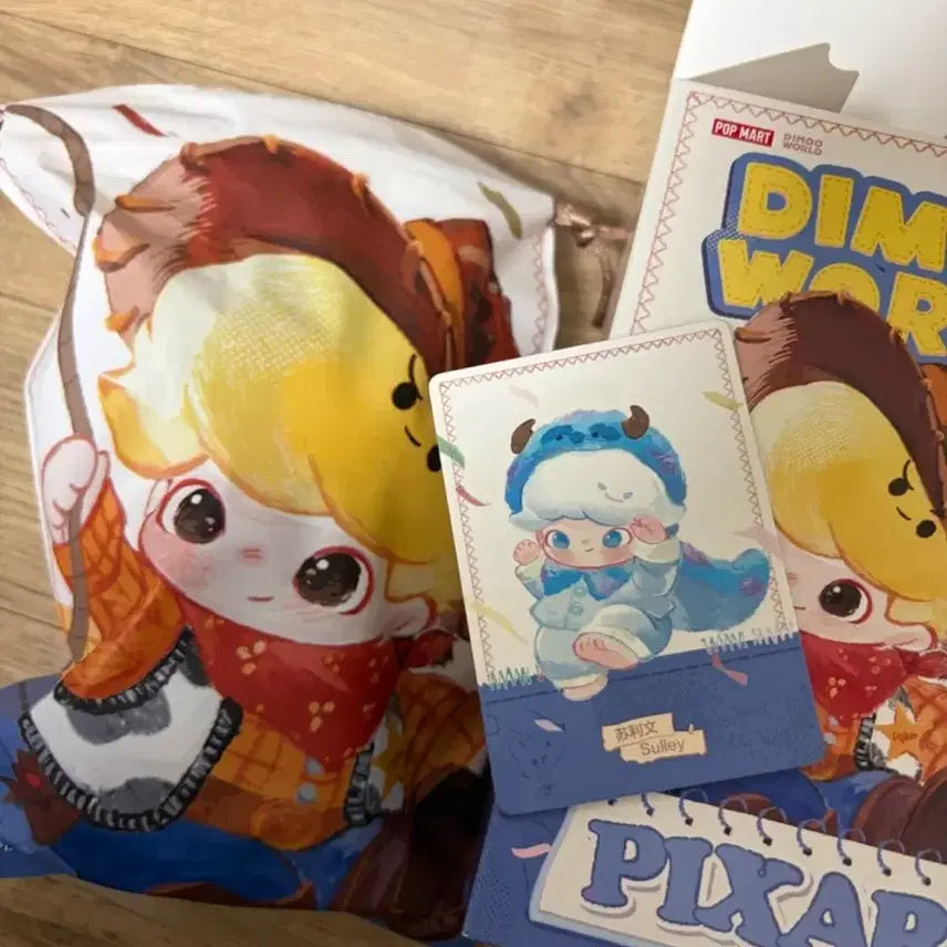 [BUNJANG] POP MART Dimoo Pixar Collaboration Sulley Plush Keychain / 팝마트 디무 픽사 인형 키링(설리)