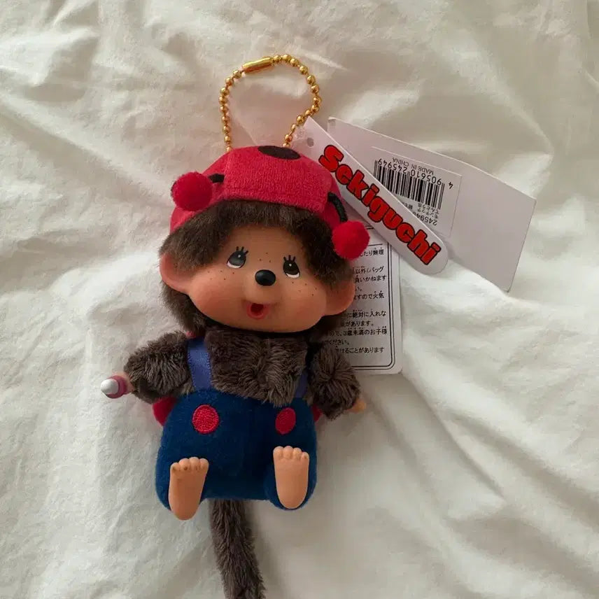 [BUNJANG] Monchhichi Ladybug Keyring / [엔화 정가 양도/정품 택O] 몬치치 무당벌레 키링