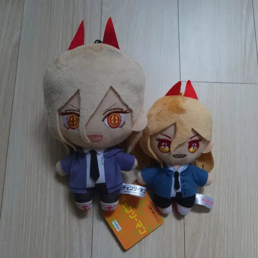 [BUNJANG] Chainsaw Man Power Plush Set / 체인소맨 파워 인형 2종 일괄 판매