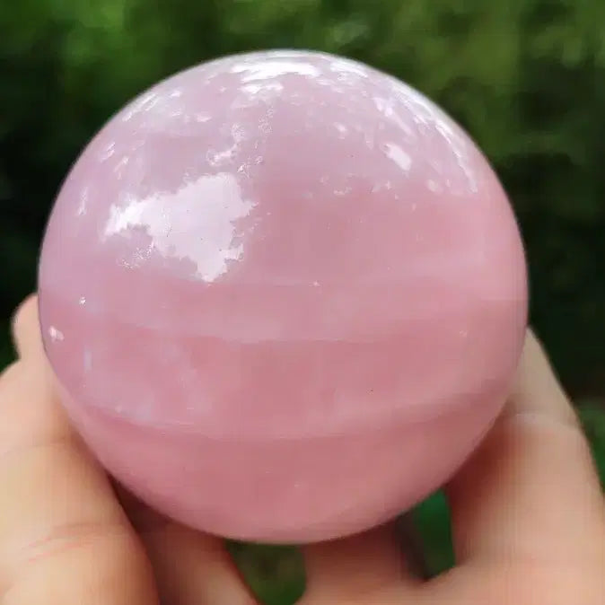 [BUNJANG] Rose Quartz Sphere Healing Stone / 진한 장미 로즈쿼츠 볼 구 힐링 스톤 7cm 478g 밀도9