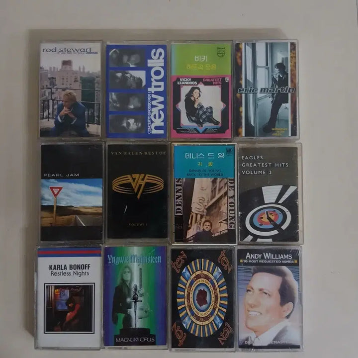 [BUNJANG] Various Artists 12-Piece Cassette Tape Bundle Set / 카세트테이프 정품 12개
