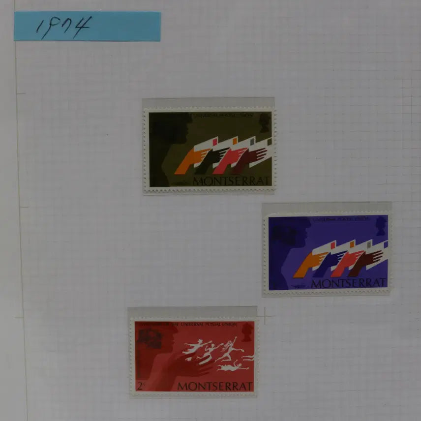 [BUNJANG] Montserrat Single Stamps (3 pcs) / [외국 우표 NO.28] 몬트세라트 싱글우표 3점