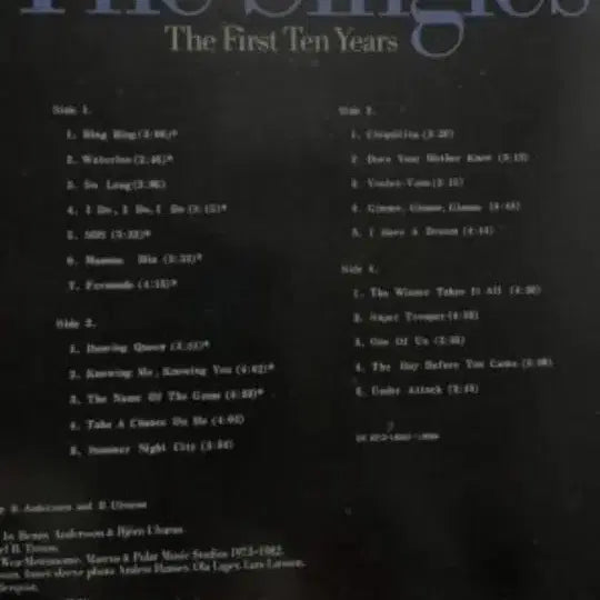 [BUNJANG] ABBA The Singles 2LP Vinyl Record / 아바 더싱글 2lp