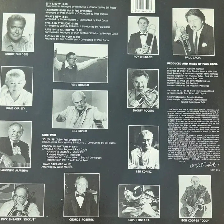 [BUNJANG] Paul Cacia Stan Kenton Tribute LP / 폴 케이샤(Paul Cacia)  LP  스탠 켄튼 헌정