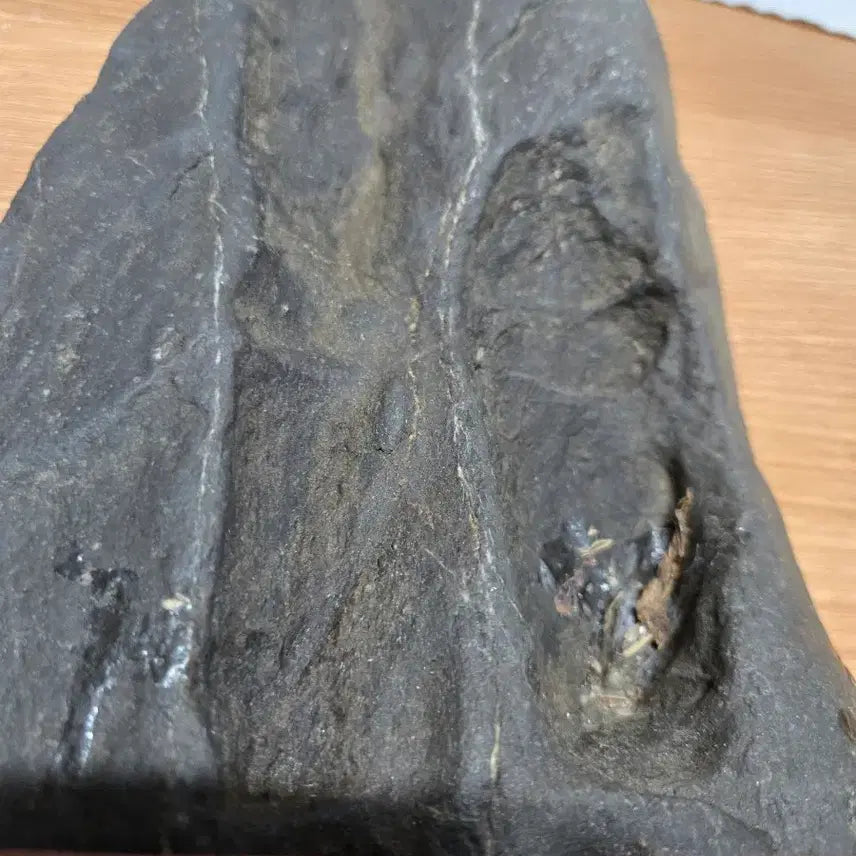 [BUNJANG] Namhangang Stone with Wooden Stand / 남한강 수석 원목 받침 포함