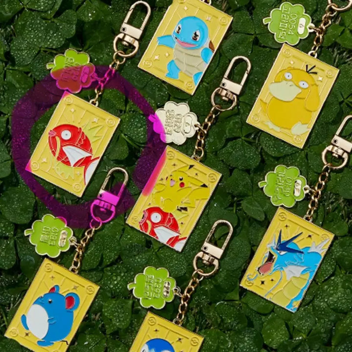 [BUNJANG] Pokemon Lotad Metal Keychain &amp; Master Ball Magnet Bundle / 일괄) 롯데리아 마그넷 포켓몬스터 CGV 포켓몬 행운의 메탈 키링 잉어킹