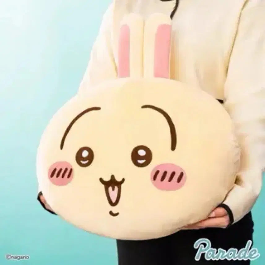 [BUNJANG] Chiikawa Usagi Large Cushion Plush 40cm / 우사기 치이카와 대형 쿠션 인형 (일본정품) 40cm