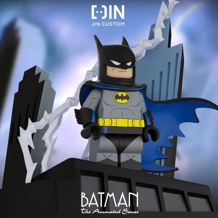 [BUNJANG] LEGO Jin Custom Minifigure TAS Batman Deluxe Set with Base / 레고 진 커스텀 미니피규어 TAS 배트맨 디럭스 베이스 포함