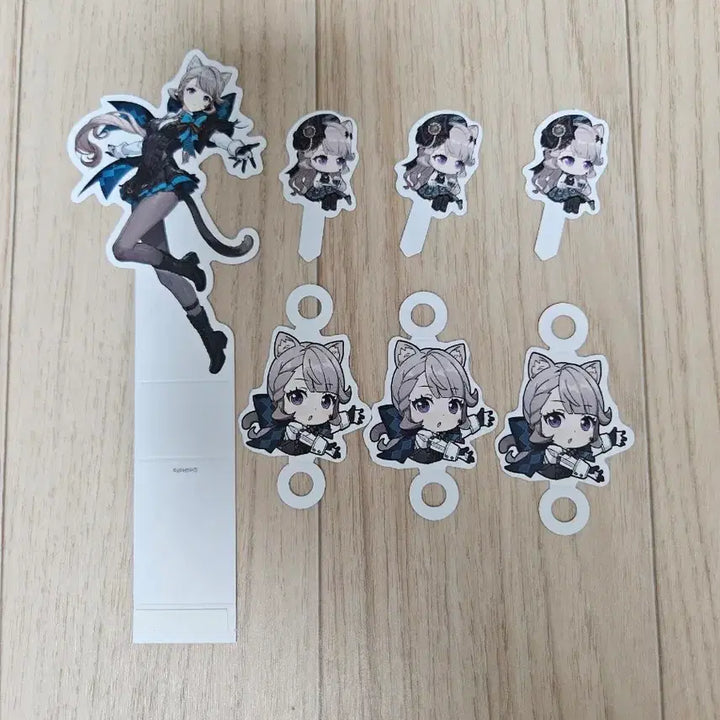 [BUNJANG] Genshin Impact Cafe Character Food Stands (Lynette &amp; Lyney) Bundle Set / 원신 카페 리넷 캐릭터 푸드스탠드 굿즈