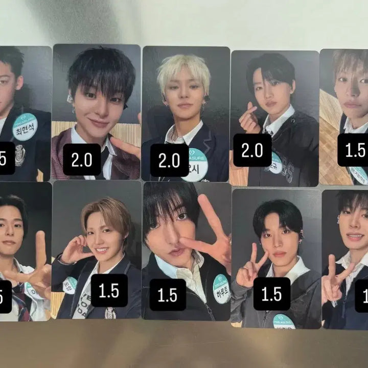 [BUNJANG] TREASURE Follow Event Photocard Jihoon Junkyu Yoshi Jaehyuk Jeongwoo Jeonghwan Doyoung Hyunsuk Haruto / 트레저 팔로우 이벤트 교복 포카 지훈 준규 요시 재혁 정우 정환 도영 아사히