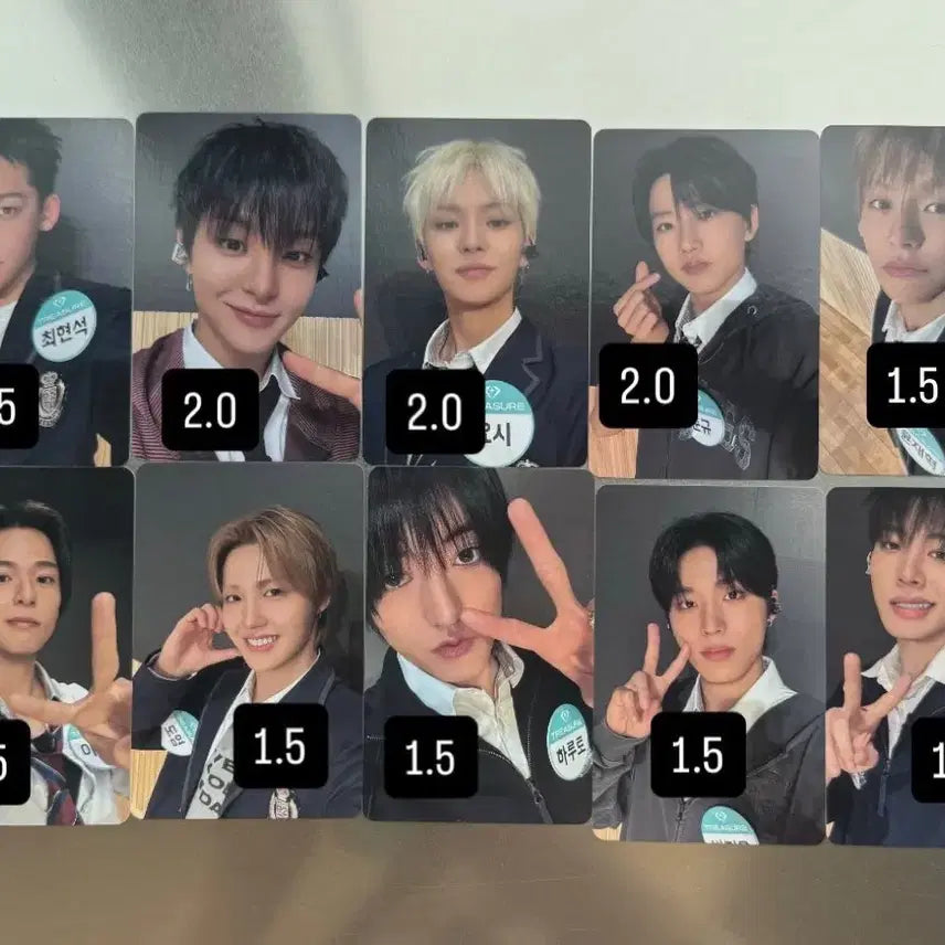 [BUNJANG] TREASURE Follow Event Photocard Jihoon Junkyu Yoshi Jaehyuk Jeongwoo Jeonghwan Doyoung Hyunsuk Haruto / 트레저 팔로우 이벤트 교복 포카 지훈 준규 요시 재혁 정우 정환 도영 아사히
