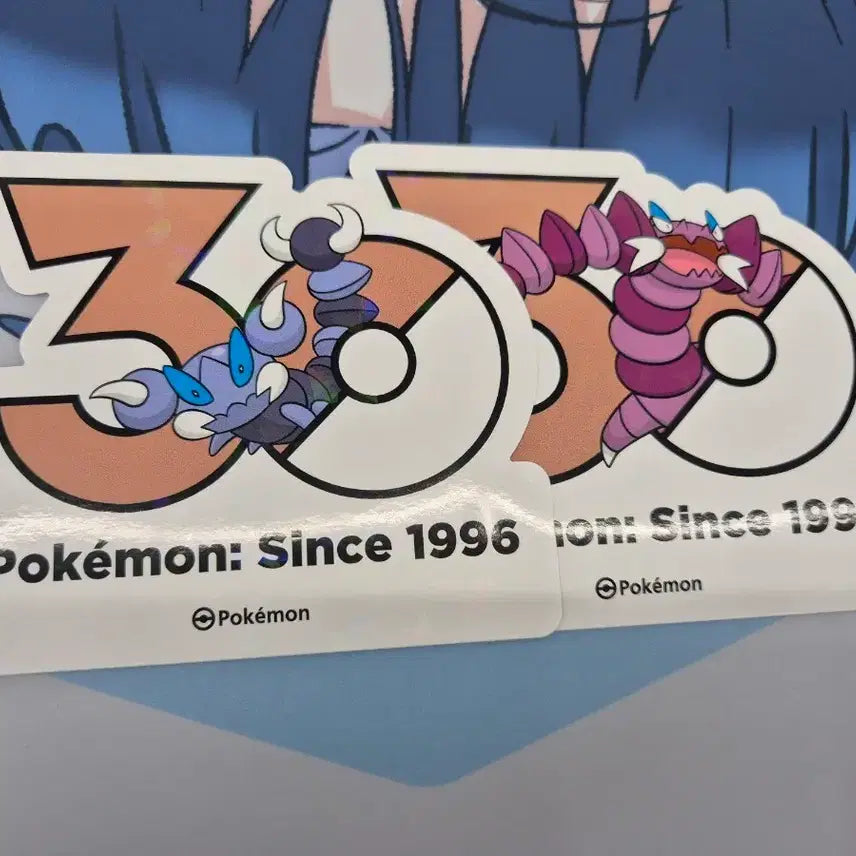 [BUNJANG] Pokemon 30th Anniversary Logo Sticker Scorpi &amp; Drappion / 포켓몬 30주년 로고 스티커 스콜피 드래피온 4세대 신오