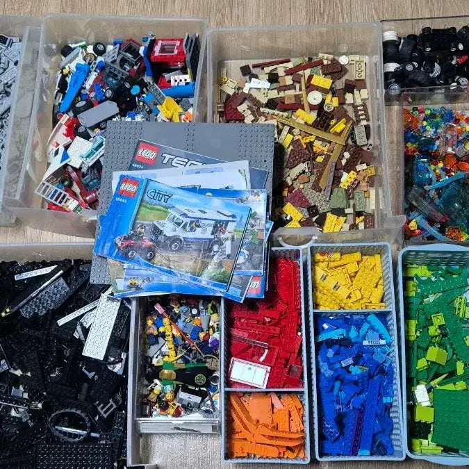[BUNJANG] LEGO Authentic Bulk Bricks (Approx. 6.5kg) - Color Sorted / 레고정품 벌크 6.5kg 가량 색분류