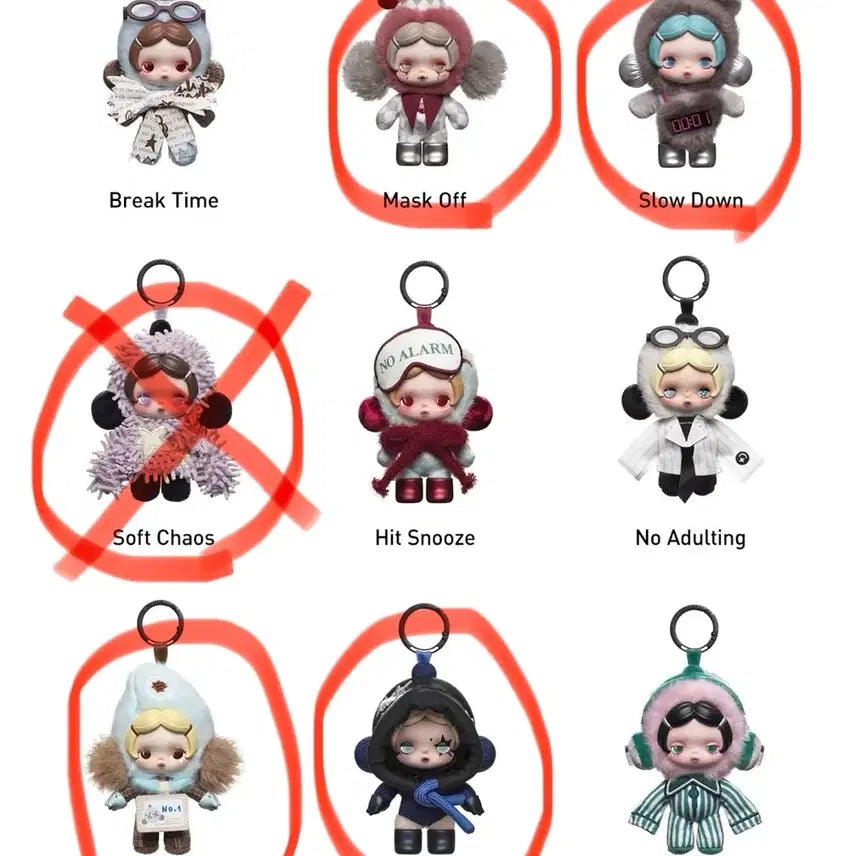 [BUNJANG] Pop Mart Skullpanda Off Mode Series Doll Keychain / (새상품) 팝마트 스컬판다 off 모드 시리즈 인형 키링